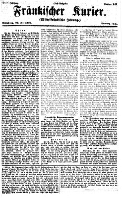 Fränkischer Kurier Dienstag 26. Mai 1857