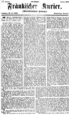 Fränkischer Kurier Donnerstag 18. Juni 1857