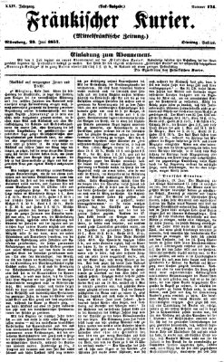 Fränkischer Kurier Dienstag 23. Juni 1857