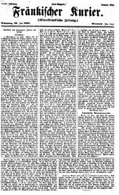 Fränkischer Kurier Mittwoch 24. Juni 1857