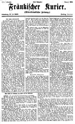 Fränkischer Kurier Freitag 3. Juli 1857