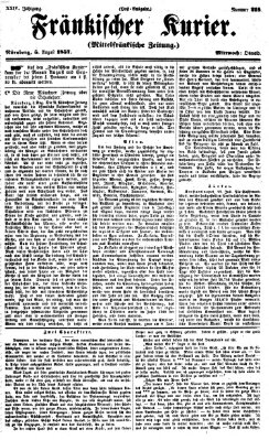 Fränkischer Kurier Mittwoch 5. August 1857