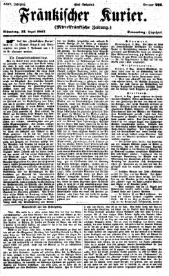 Fränkischer Kurier Donnerstag 13. August 1857