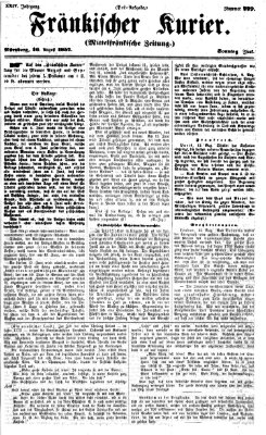 Fränkischer Kurier Sonntag 16. August 1857