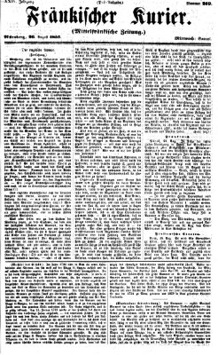 Fränkischer Kurier Mittwoch 26. August 1857