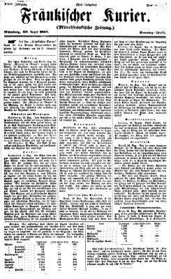 Fränkischer Kurier Sonntag 30. August 1857