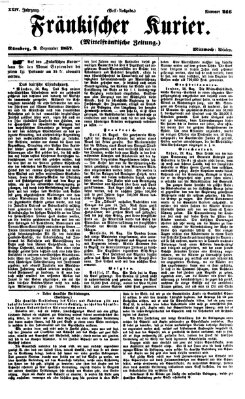 Fränkischer Kurier Sonntag 2. August 1857