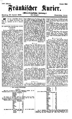 Fränkischer Kurier Montag 10. August 1857