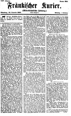 Fränkischer Kurier Freitag 14. August 1857