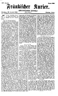 Fränkischer Kurier Mittwoch 19. August 1857