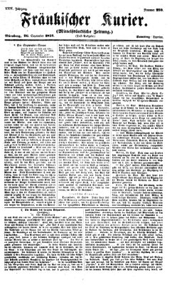 Fränkischer Kurier Mittwoch 26. August 1857