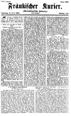 Fränkischer Kurier Dienstag 6. Oktober 1857