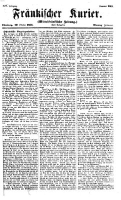 Fränkischer Kurier Montag 19. Oktober 1857