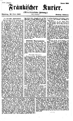 Fränkischer Kurier Sonntag 25. Oktober 1857