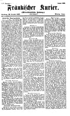 Fränkischer Kurier Montag 16. November 1857