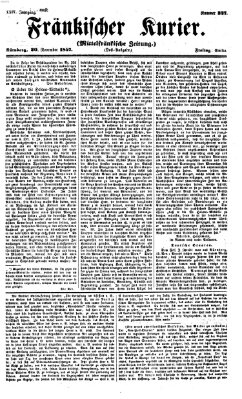 Fränkischer Kurier Freitag 20. November 1857