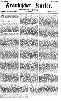 Fränkischer Kurier Dienstag 24. November 1857