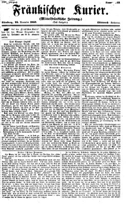 Fränkischer Kurier Mittwoch 25. November 1857