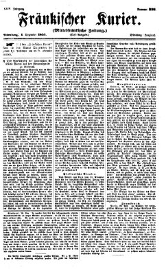 Fränkischer Kurier Dienstag 1. Dezember 1857