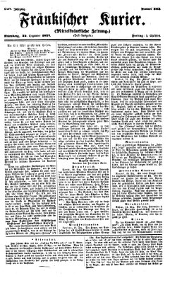 Fränkischer Kurier Freitag 25. Dezember 1857