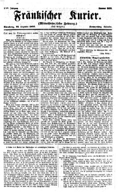 Fränkischer Kurier Donnerstag 31. Dezember 1857