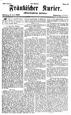 Fränkischer Kurier Donnerstag 6. Januar 1859