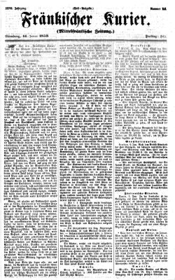 Fränkischer Kurier Freitag 14. Januar 1859