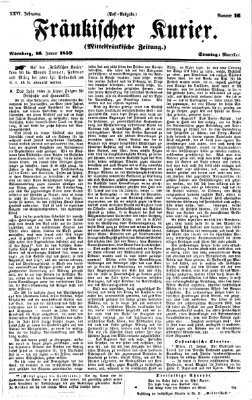 Fränkischer Kurier Sonntag 16. Januar 1859