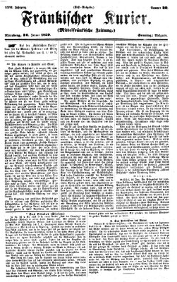 Fränkischer Kurier Sonntag 30. Januar 1859