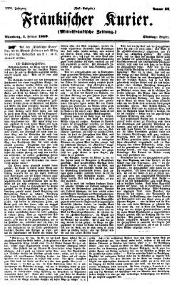 Fränkischer Kurier Dienstag 1. Februar 1859