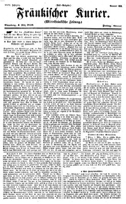 Fränkischer Kurier Freitag 4. März 1859