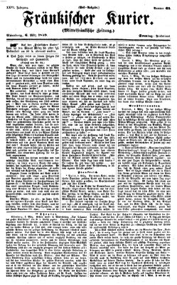 Fränkischer Kurier Sonntag 6. März 1859