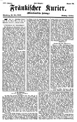 Fränkischer Kurier Dienstag 15. März 1859