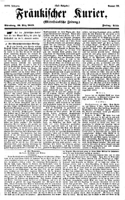 Fränkischer Kurier Freitag 18. März 1859