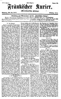 Fränkischer Kurier Dienstag 29. März 1859