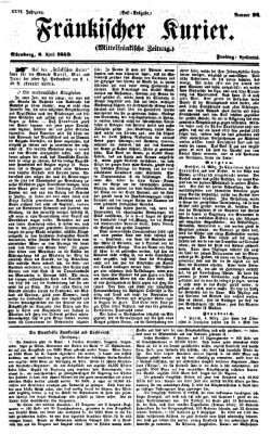 Fränkischer Kurier Freitag 8. April 1859