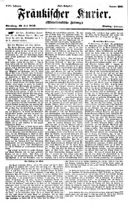 Fränkischer Kurier Dienstag 19. April 1859