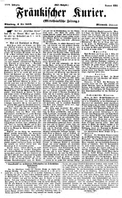 Fränkischer Kurier Mittwoch 4. Mai 1859