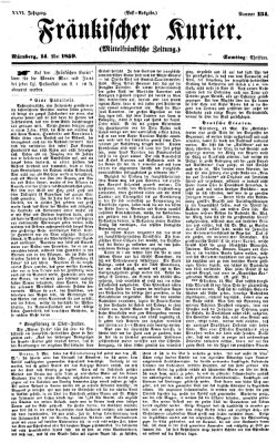 Fränkischer Kurier Samstag 14. Mai 1859