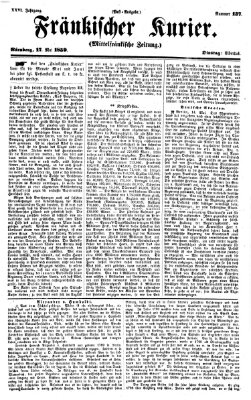 Fränkischer Kurier Dienstag 17. Mai 1859