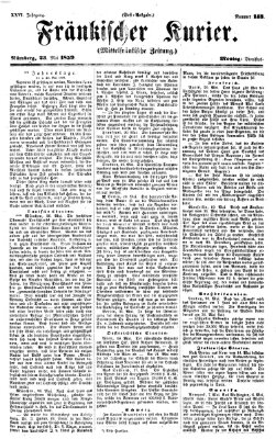 Fränkischer Kurier Montag 23. Mai 1859