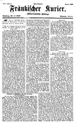 Fränkischer Kurier Sonntag 29. Mai 1859