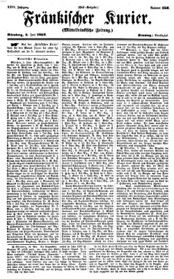 Fränkischer Kurier Sonntag 5. Juni 1859