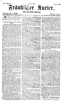 Fränkischer Kurier Freitag 10. Juni 1859