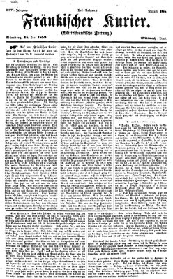 Fränkischer Kurier Mittwoch 15. Juni 1859