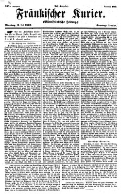 Fränkischer Kurier Sonntag 3. Juli 1859