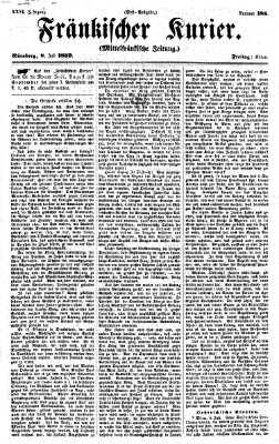 Fränkischer Kurier Freitag 8. Juli 1859