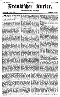 Fränkischer Kurier Samstag 9. Juli 1859