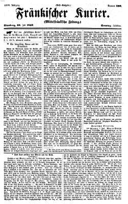 Fränkischer Kurier Sonntag 10. Juli 1859