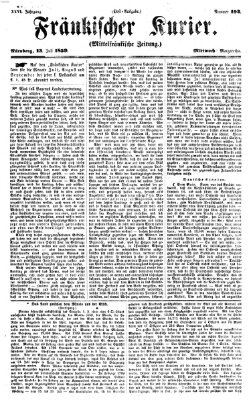 Fränkischer Kurier Mittwoch 13. Juli 1859